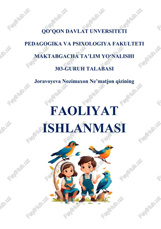 qushlar bizning do‘stlarimiz — DOCX