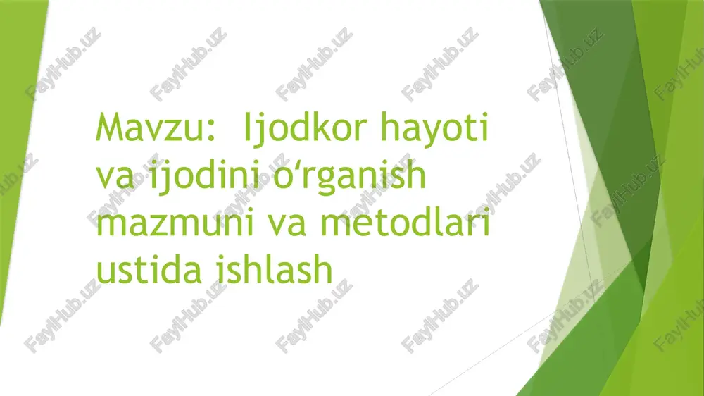 tarjimaihollarni o‘rganishning o‘ziga xos xususiyatlari — PPTX