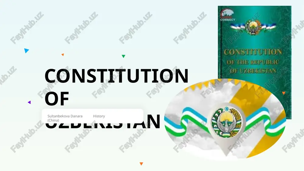constitution of uzbekistan — PPTX