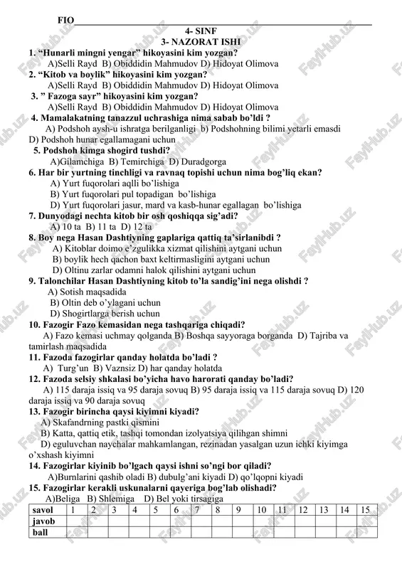 4- sinf 3- nazorat ishi — DOCX