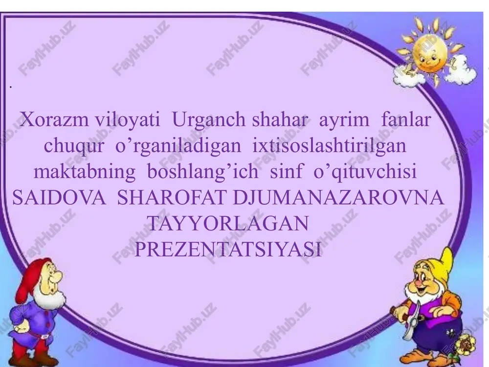 "tovushlar va harflar" — PPTX
