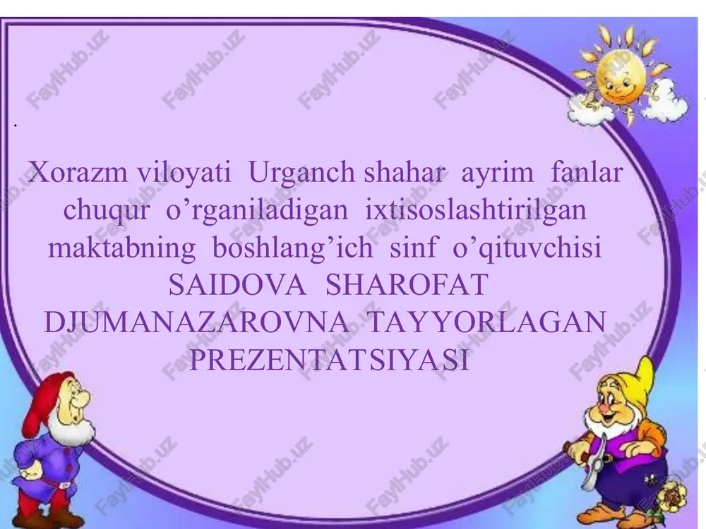"tovushlar va harflar" prezentatsiyasi — PPT