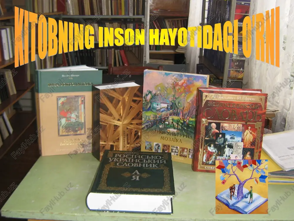 kitobning inson hayotidagi o’rni — PPT