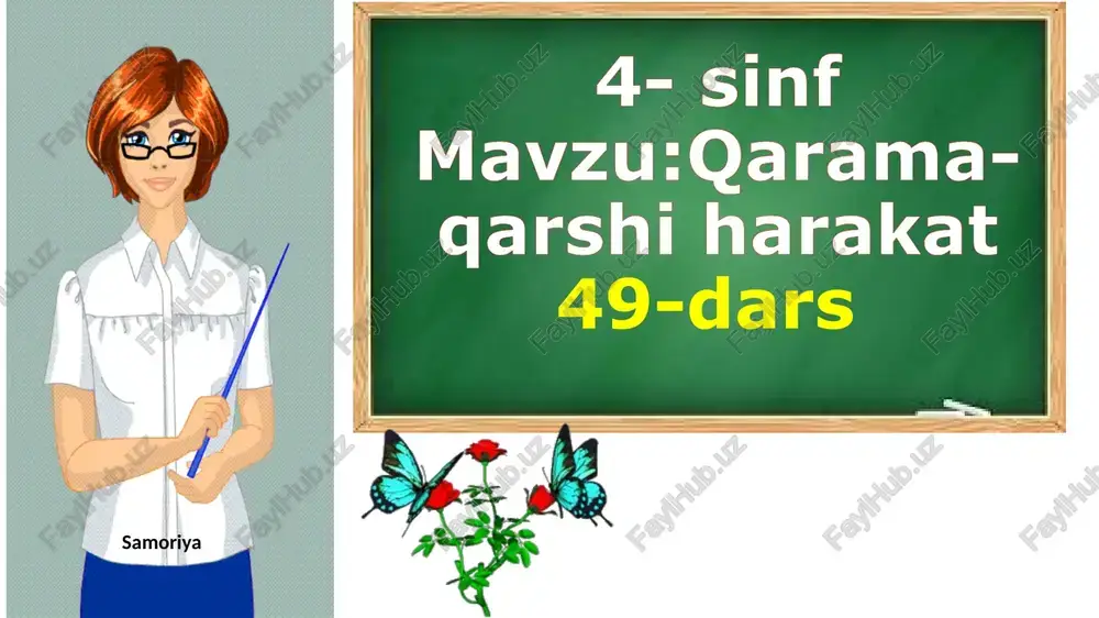 4-sinf matematikasi — PPTX