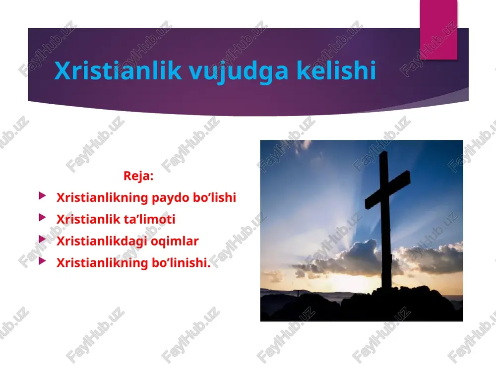 xristianlik dining vujudga kelishi — PPTX