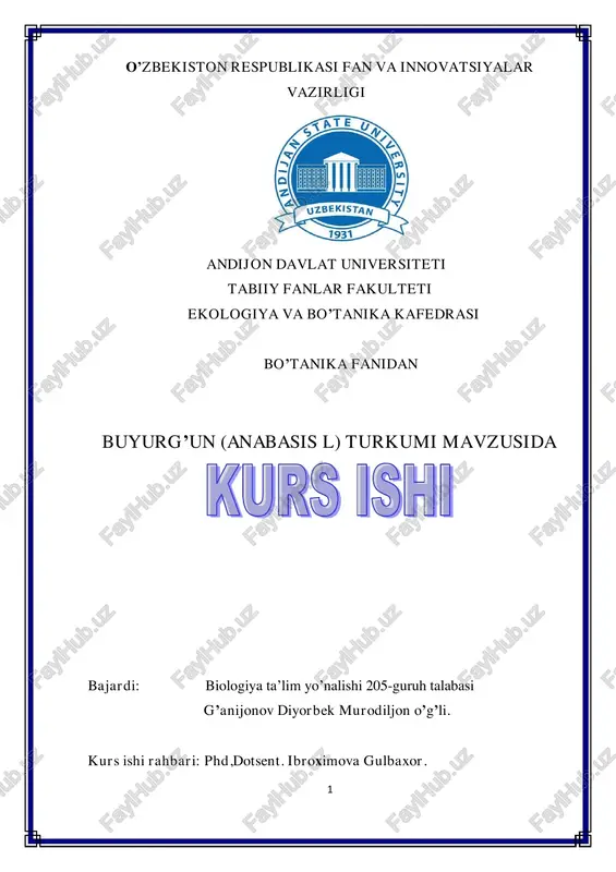 buyurg'un (anabasis l) turkumi — PDF