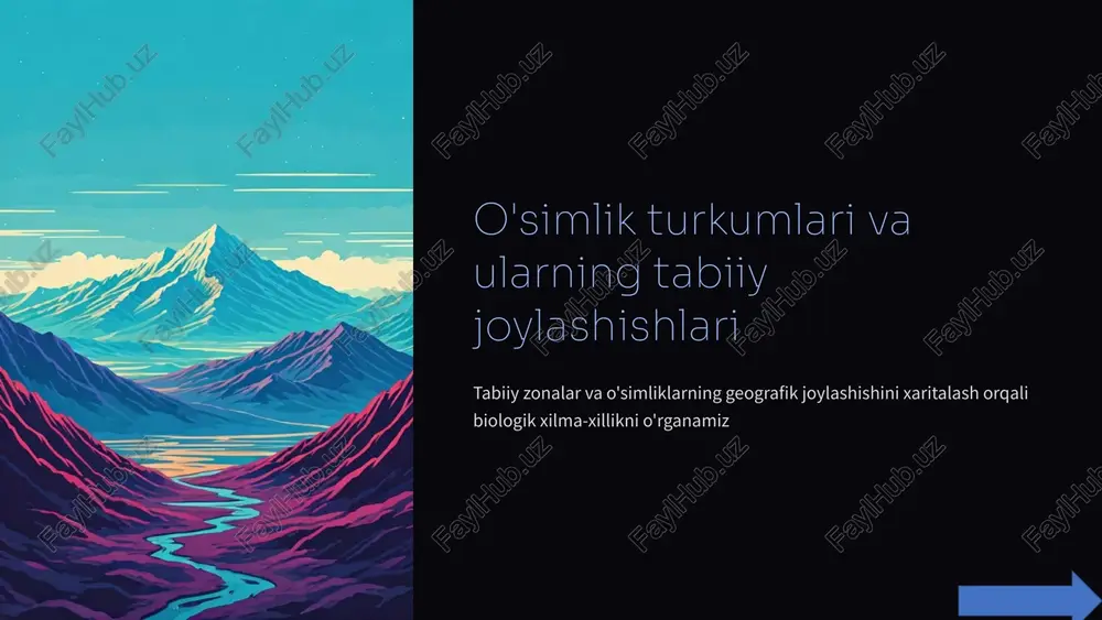 osimlik-turkumlari-va-ularning-tabiiy-joylashishlari — PPTX