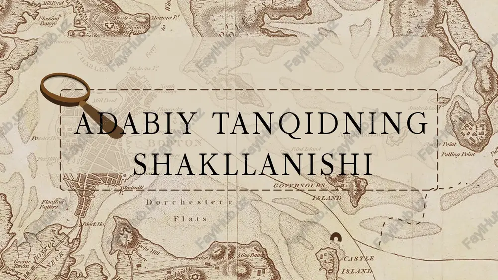 adabiy tanqidning shakllanishi — PPTX