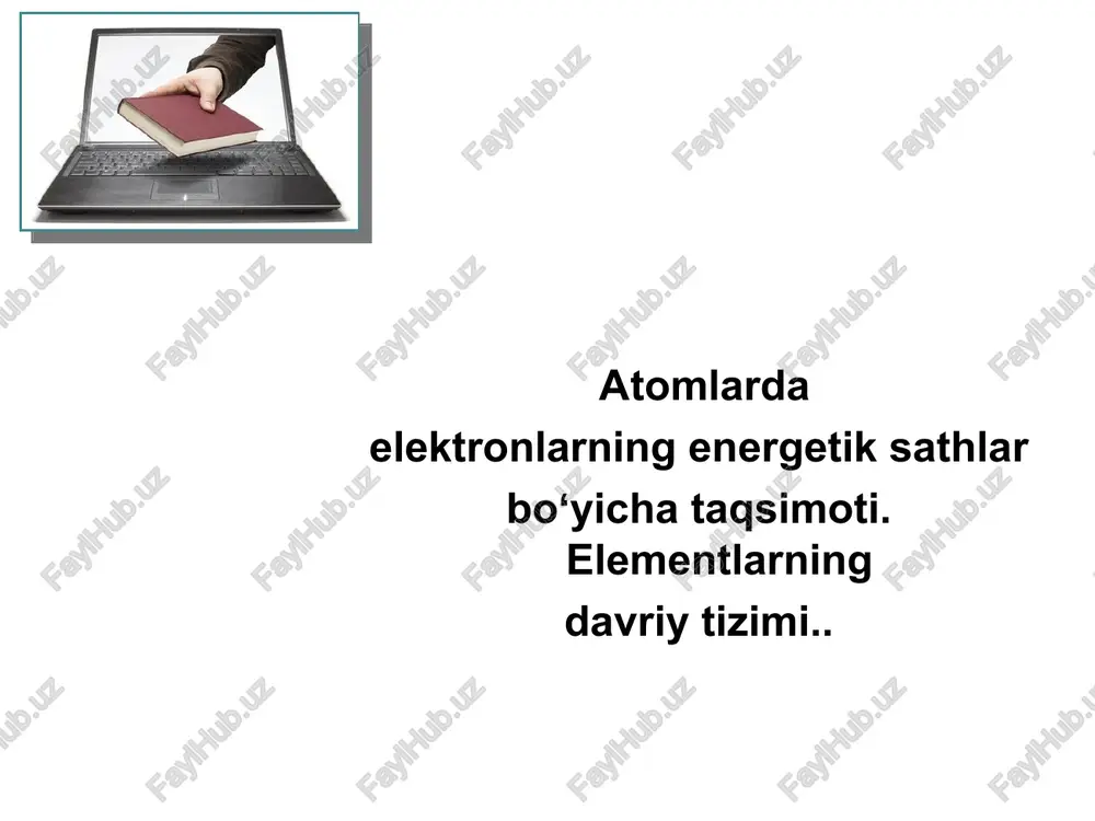atom tuzilishi modellari — PPT