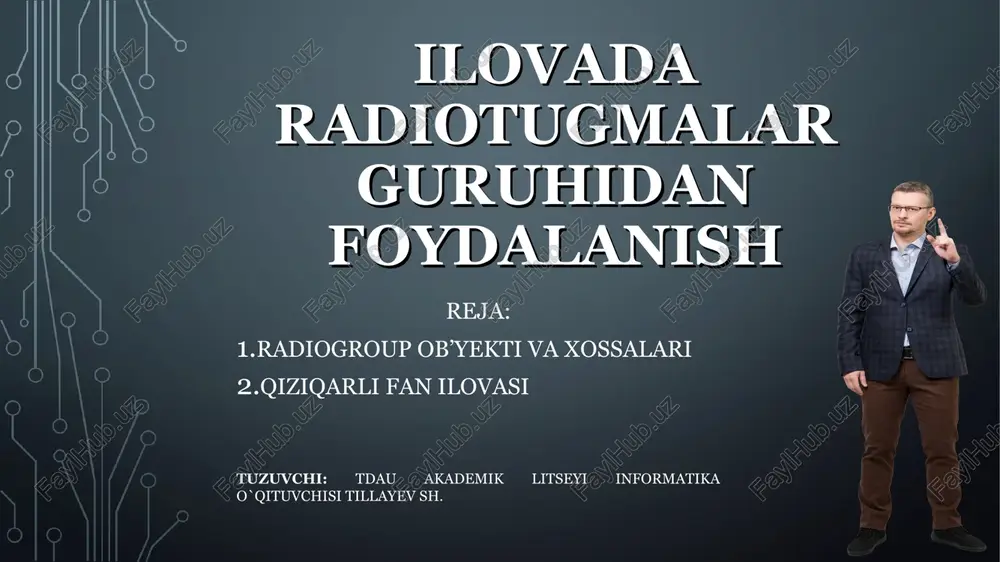 radiotugmalar guruhi — PPT