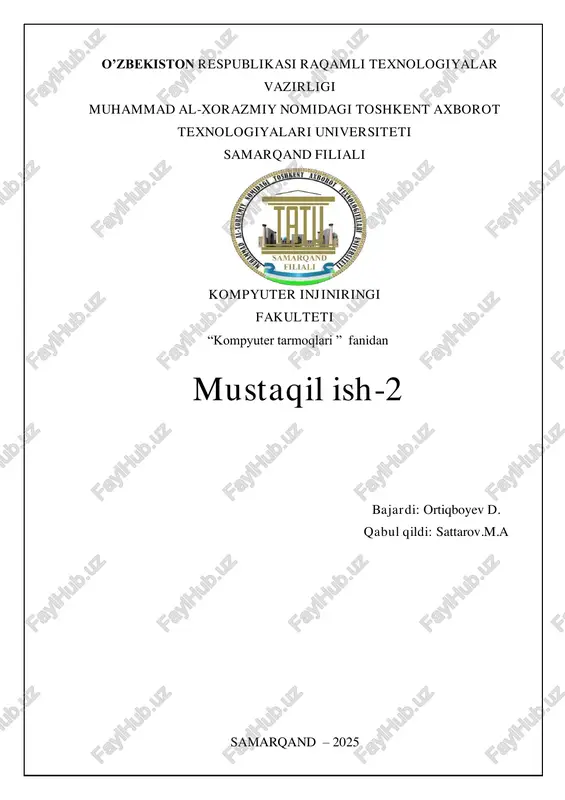transport sathi protokollari: tcp va udp — PDF