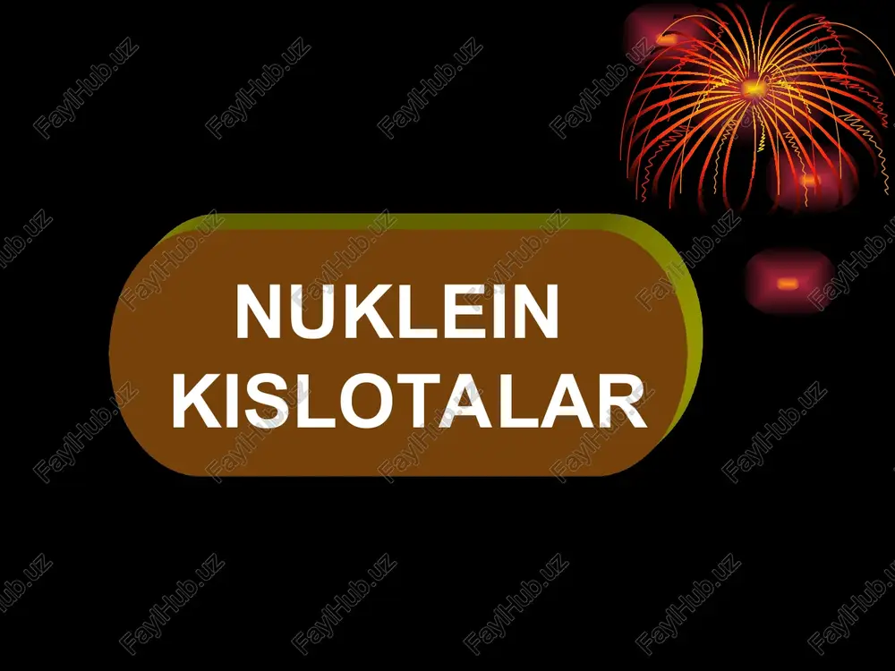 nuklein kislotalar — PPT
