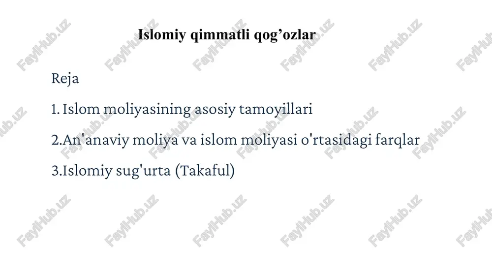 islomiyqimmatliqog’ozlar — PPTX