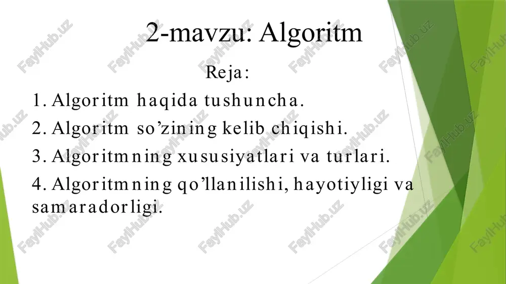 algoritm — PPTX