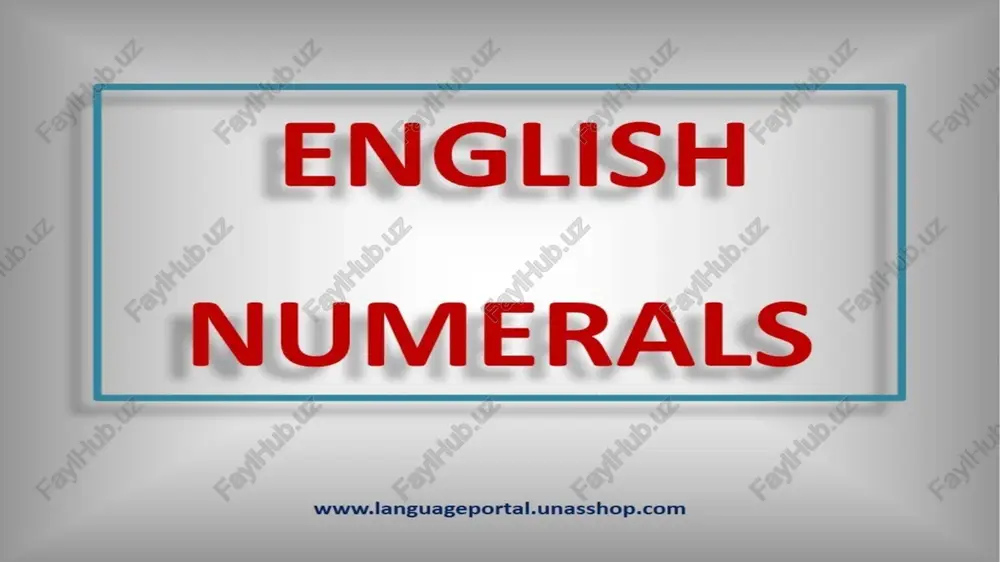 numerals — PPTX