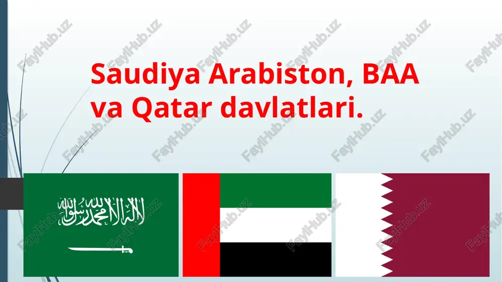 saudiya arabiston tarixi — PPTX