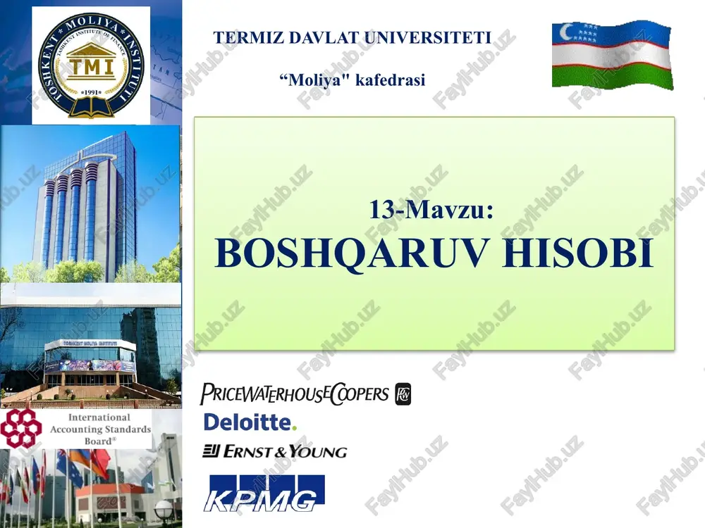 boshqaruv hisobi — PPTX