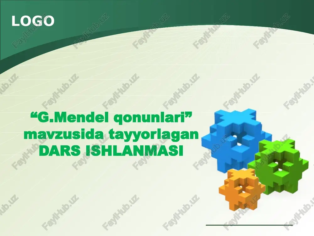 g.mendelqonunlari dars ishlanmasi — PPTX