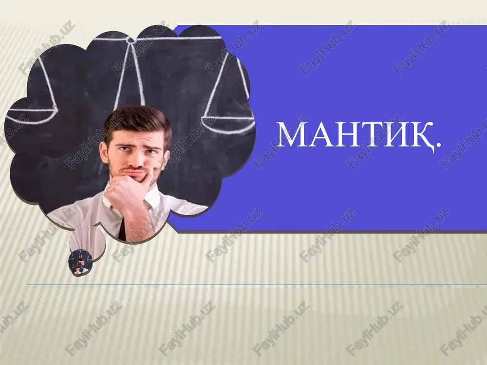 mantiq ilmi — PPTX