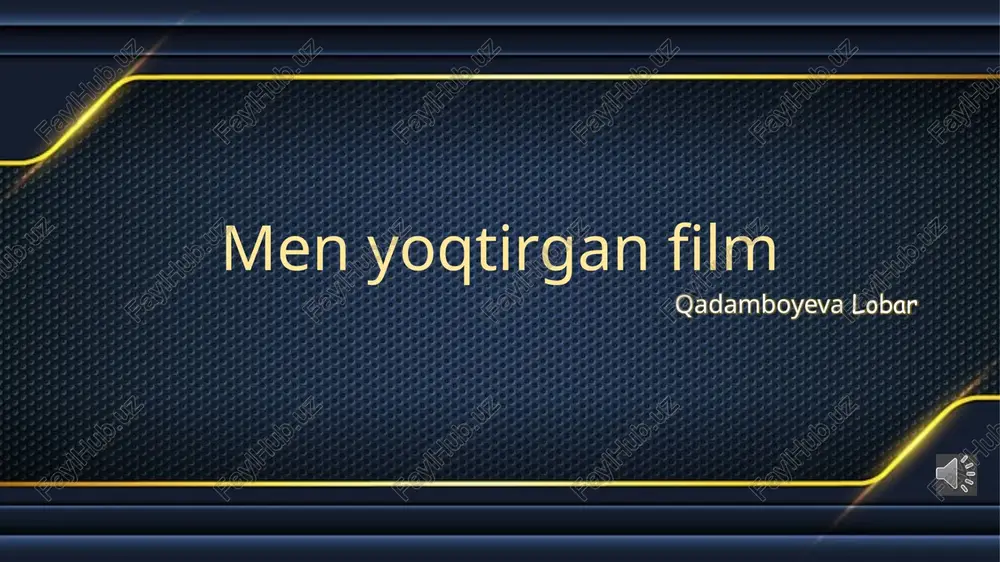 menyoqtirganfilm — PPTX