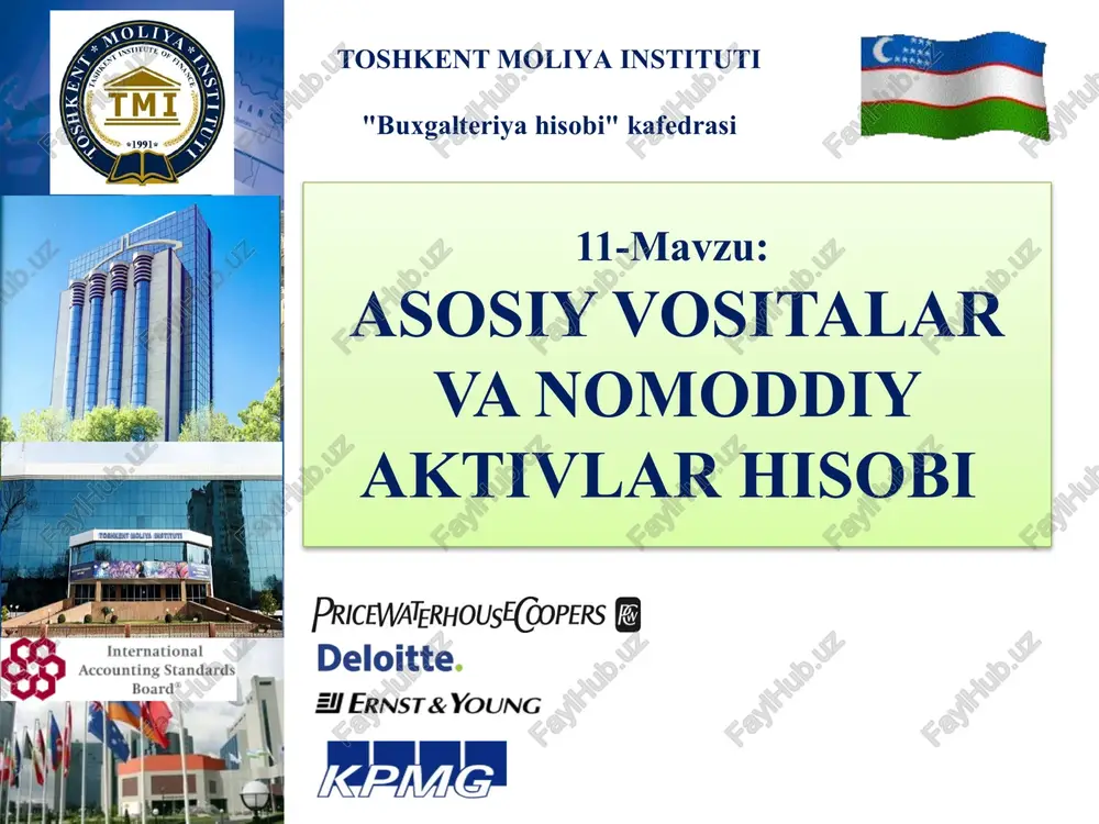 asosiy vositalar va nomoddiy aktivlar hisobi — PPTX