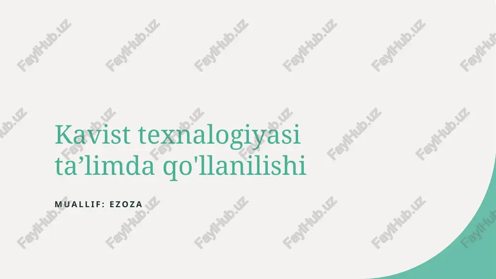 virtual reality texnologiyasiga kirish — PPTX