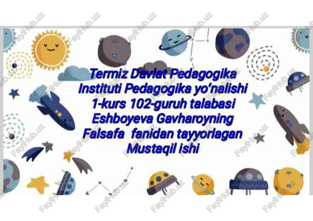 inson falsafiy muammo sifatida — PDF