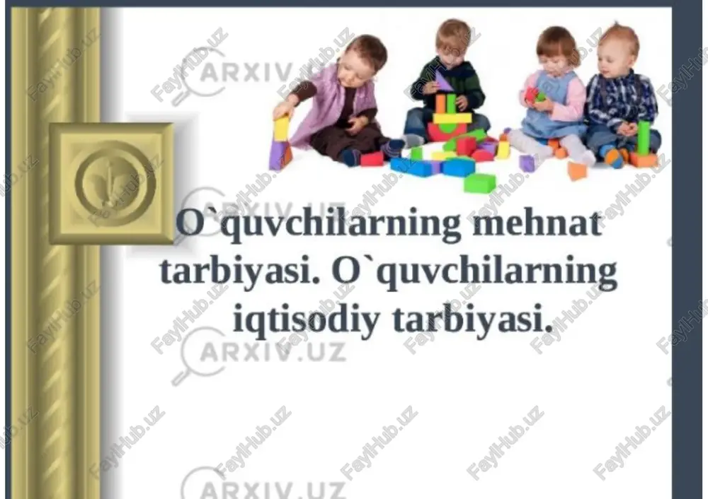 mehnat tarbiyasi — PDF