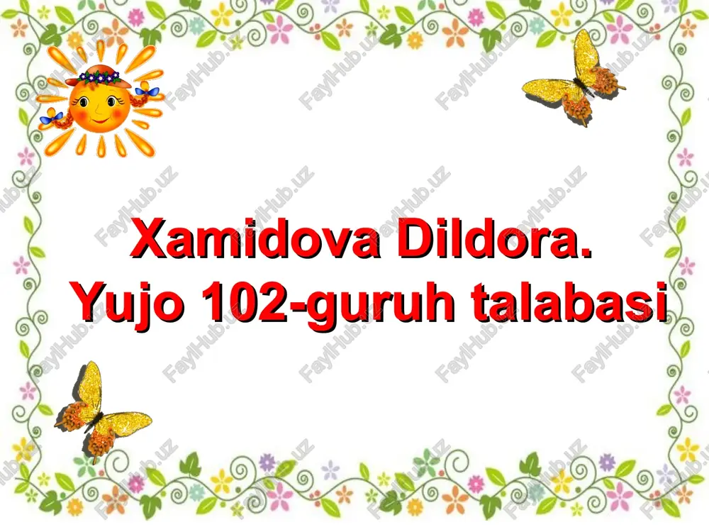 test turlari — PPT