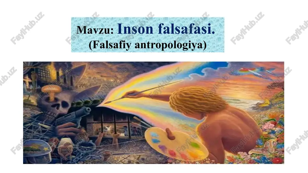 inson falsafasi — PPTX