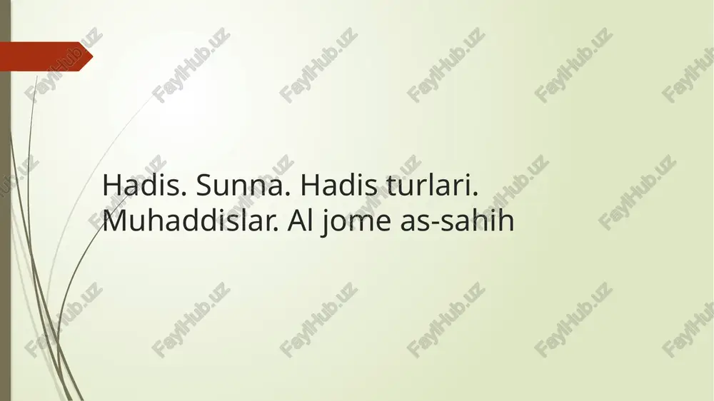 hadisturlari — PPTX