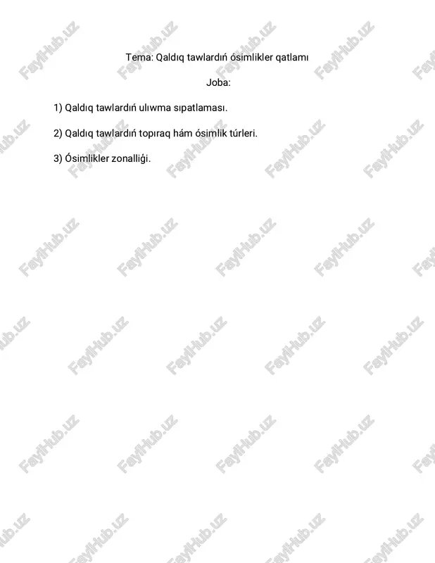 qaldiq tavvlardiñ osimlikler qatlami — PDF
