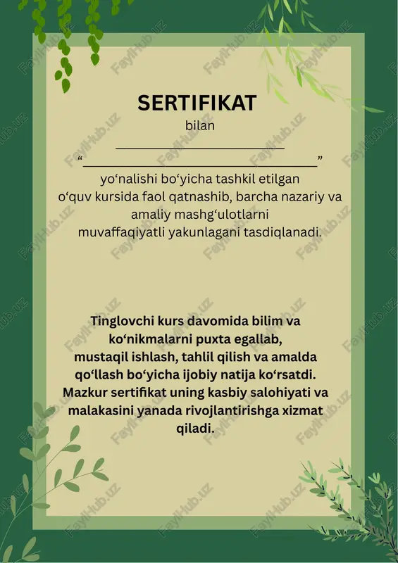 sertifikat — PPTX