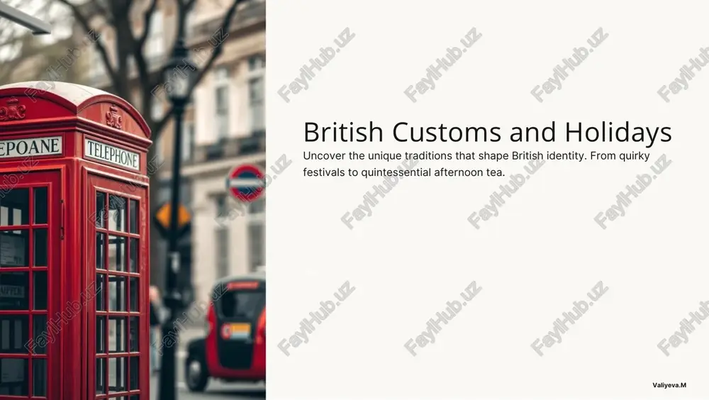 british customs and holidays — PDF