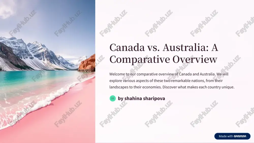 canada vs. australia: a comparative overview — PDF
