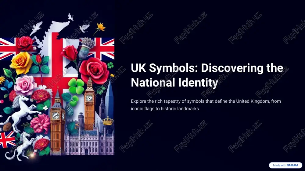uk symbols: discovering the national identity — PPTX
