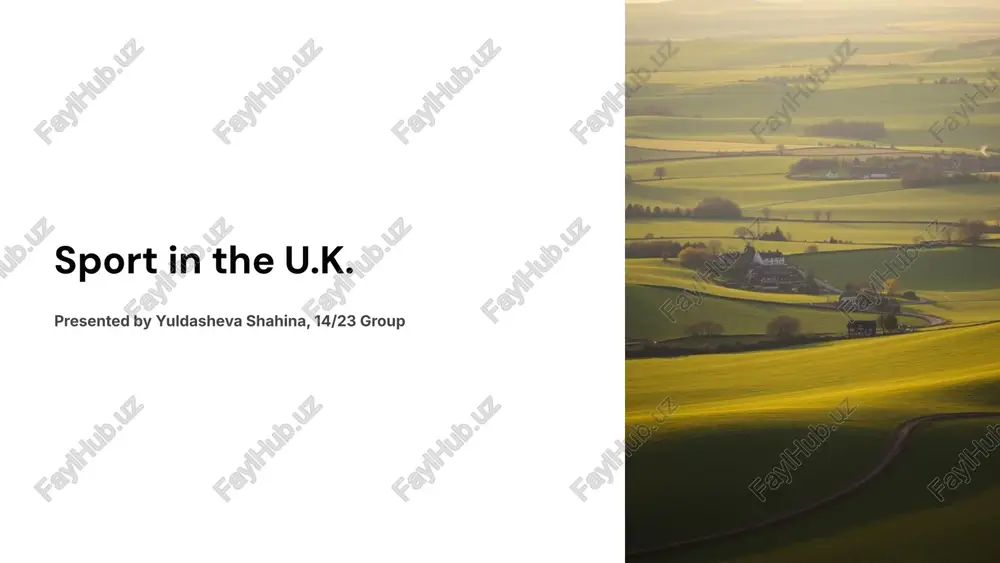 sport in the u.k. — PPTX