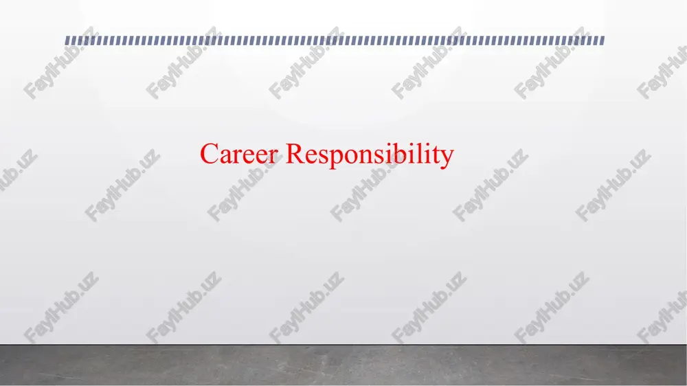 career responsibility — PPTX