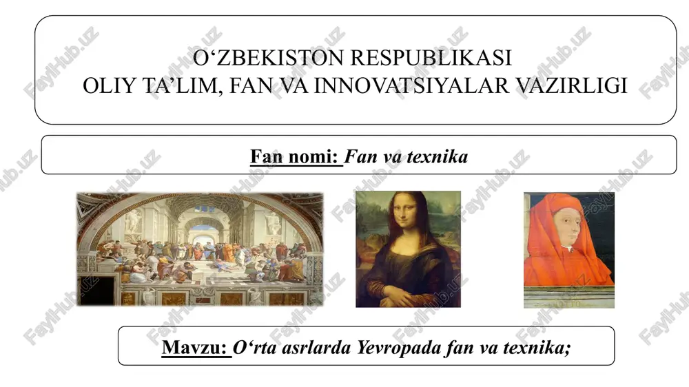 fan va texnika — PPTX