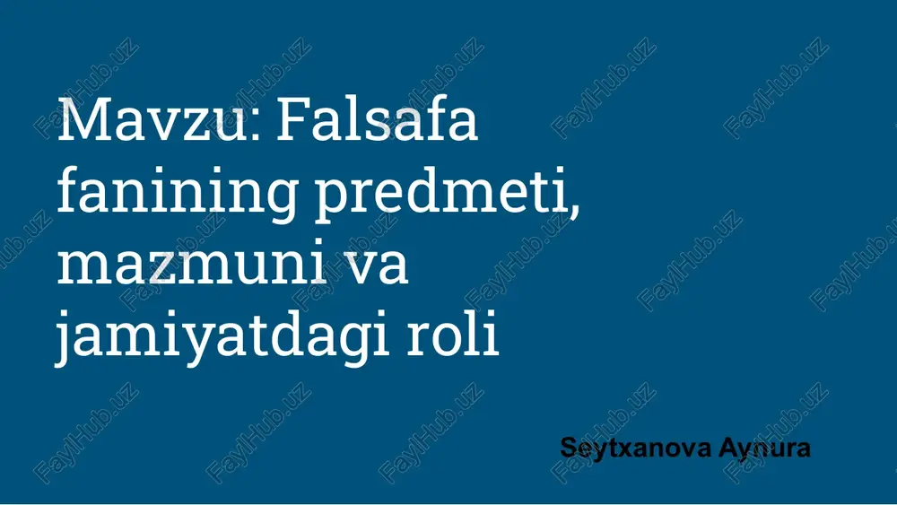falsafa — PDF