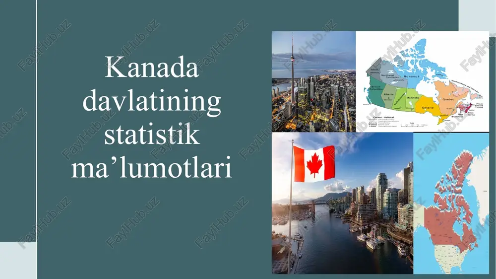 kanadadavlatiningstatistikma’lumotlari — PPTX