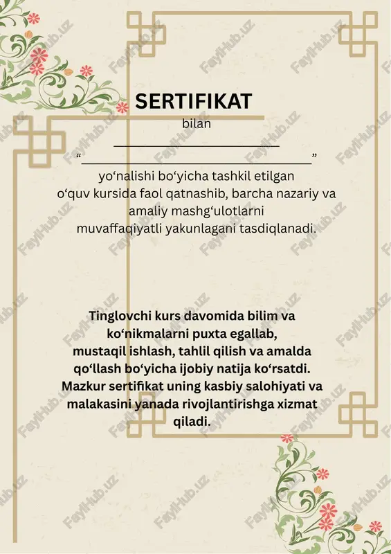 sertifikat — PPTX
