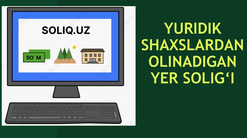 yuridik shaxslardan olinadigan yer solig‘i — PPTX
