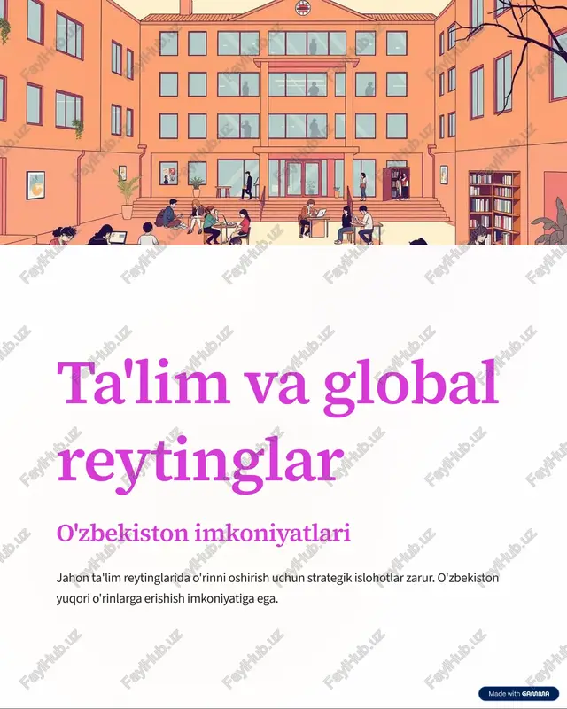 ta'lim va global reytinglar — PDF