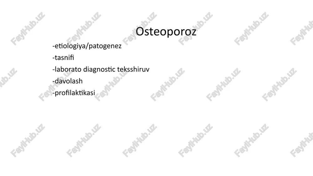 osteoporoz — PPTX