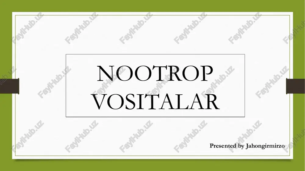 nootrop vositalar — PDF