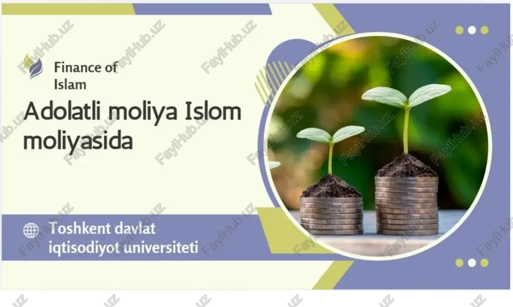 islom moliyasi va zamonaviy iqtisodiyot — PDF