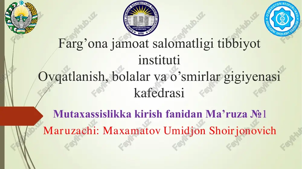 sanitar qoida va meyorlar — PDF