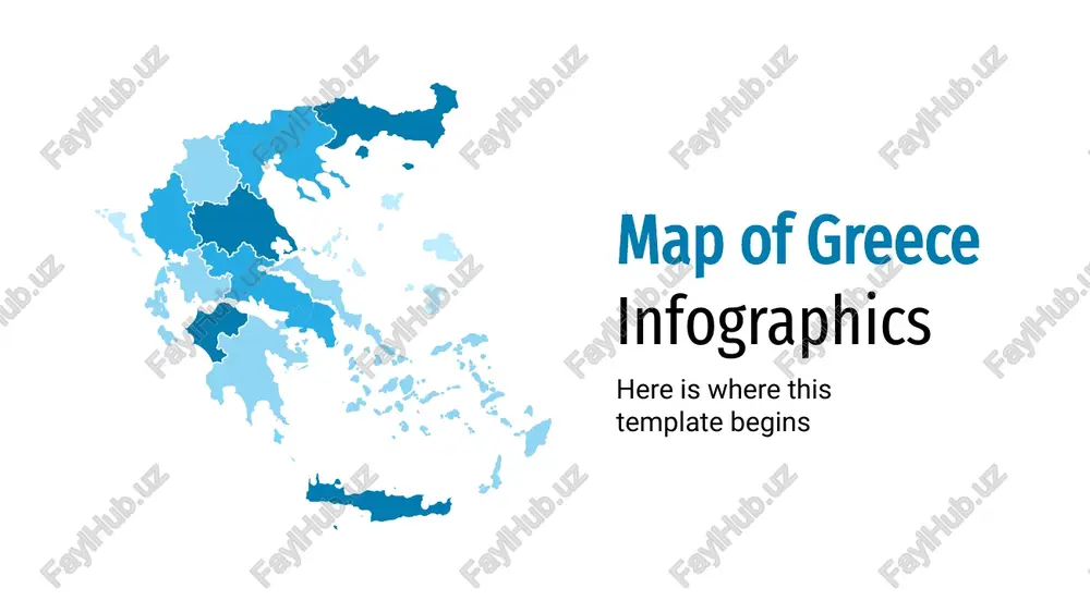 map of greece infographics — PPTX