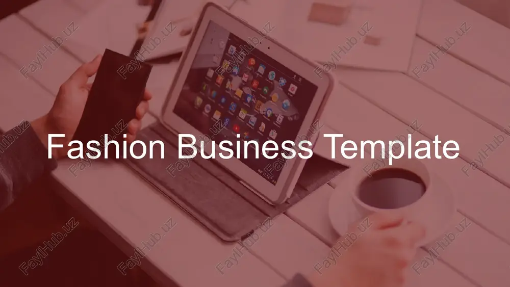 fashion business template — PPTX